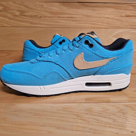 Nike Air Max 1 Blue Mens Running Shoe Sneaker FB8915-400 - Picture 8 of 15